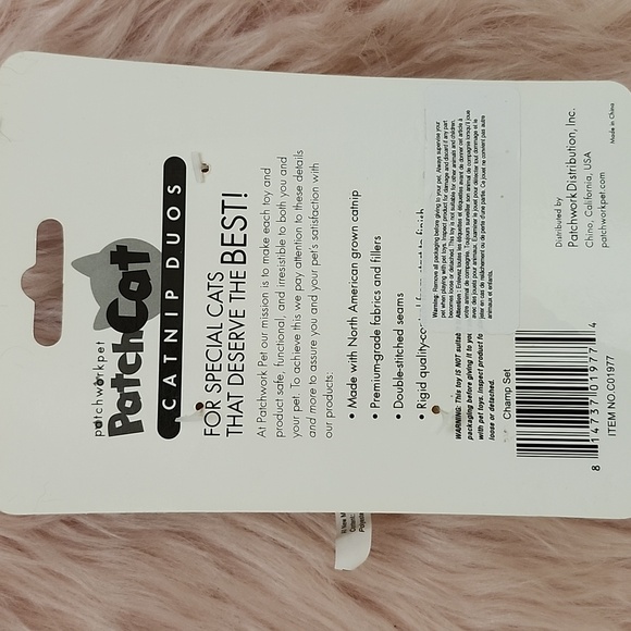 Brand New PATCHWORK PET  CATNIP DUOS Cat Toy - Picture 2 of 3